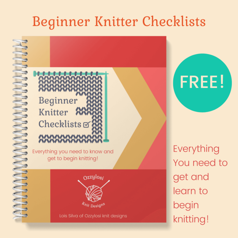 Beginner Knitter Checklists: Everything You Need to Get and Learn!