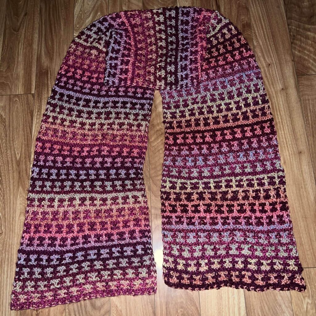 Let's walk the dog free shawl knitting pattern 